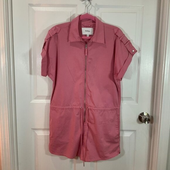 Pistola Meg Romper Zip Front Flamingo Pink Size Medium - Picture 13 of 13